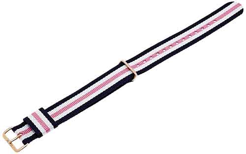Natoarmband von Daniel Wellington in blau weiß rosa