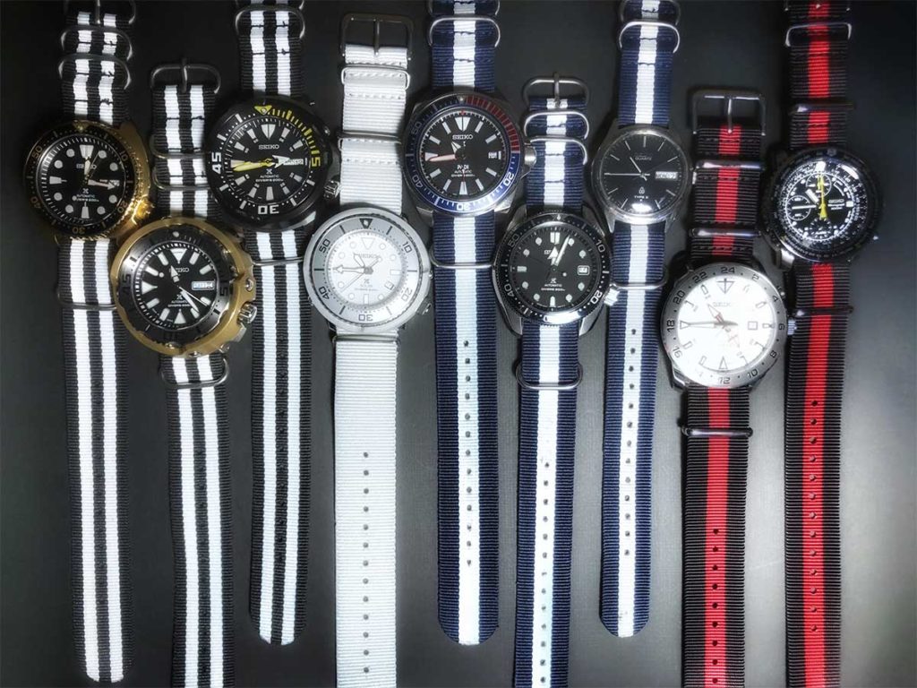Ich besitze etwa ein Dutzend verschiedene Seiko-Uhren und habe viel Spaß daran, Fotos von ihnen zu machen.