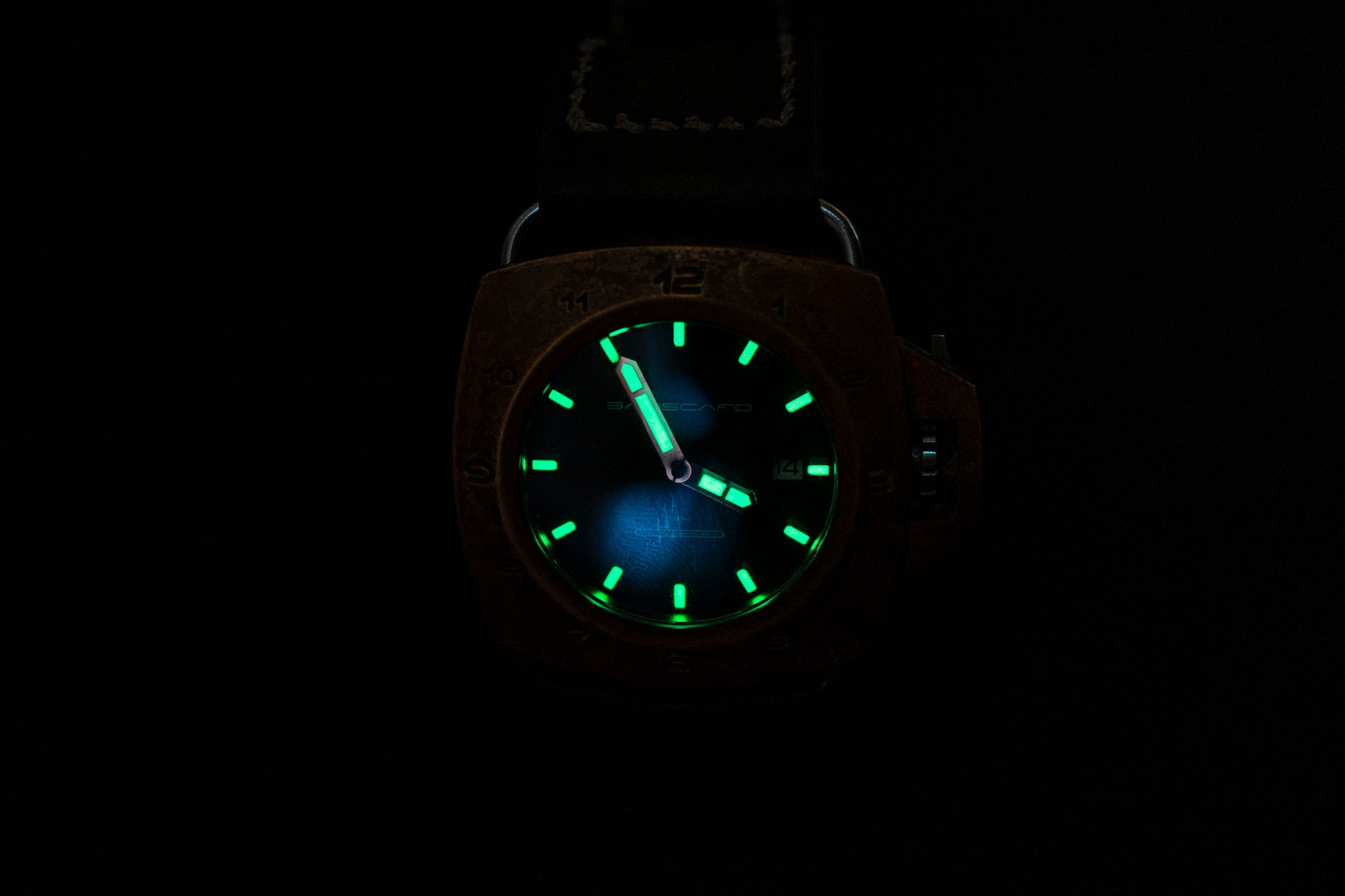 BATISCAFO QUADRO45 Bronze Diving Watch - THE WATCH BLOG