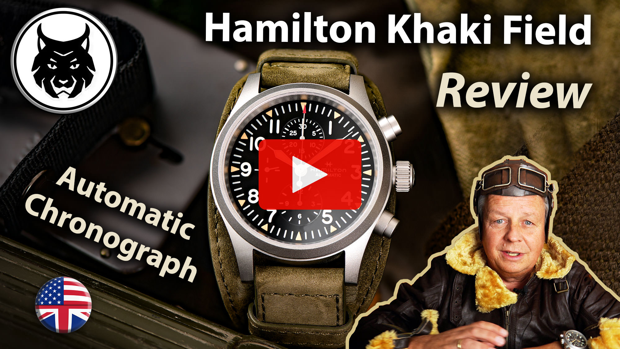 Short YouTube Video Review - Hamilton Khaki Field Automatic Chronograph H71706830 - 4K